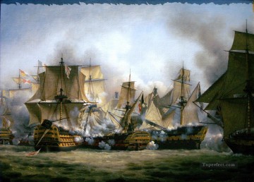 Warship Painting - Trafalgar 2 Naval Battles